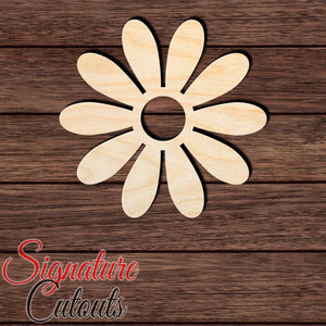 Flower 002 Shape Cutout in Wood, Acrylic or Acrylic Mirror - Signature Cutouts