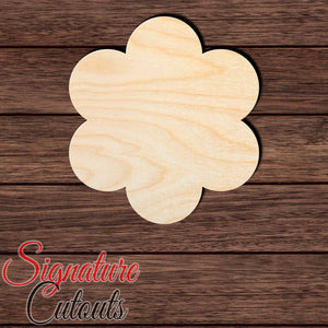 Flower 003 Shape Cutout in Wood, Acrylic or Acrylic Mirror - Signature Cutouts