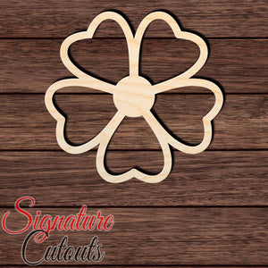 Flower 004 Shape Cutout in Wood, Acrylic or Acrylic Mirror - Signature Cutouts