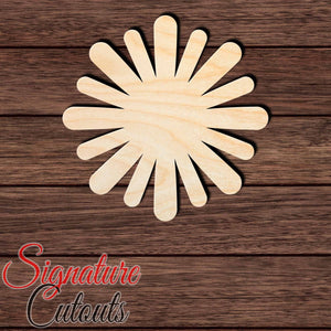 Flower 005 Shape Cutout in Wood, Acrylic or Acrylic Mirror - Signature Cutouts