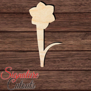 Flower 012 Shape Cutout in Wood, Acrylic or Acrylic Mirror - Signature Cutouts