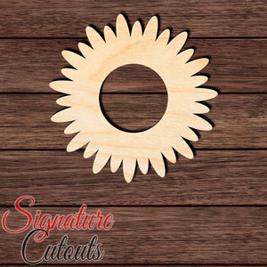 Flower 015 Shape Cutout in Wood, Acrylic or Acrylic Mirror - Signature Cutouts