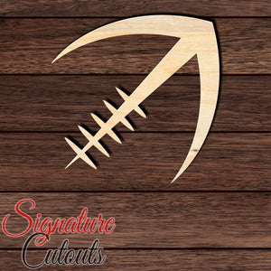 Football 002 Shape Cutout in Wood, Acrylic or Acrylic Mirror - Signature Cutouts