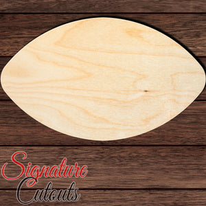 Football 004 Shape Cutout in Wood, Acrylic or Acrylic Mirror - Signature Cutouts