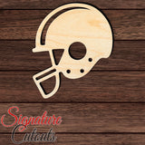 Football Helmet 001 Shape Cutout in Wood, Acrylic or Acrylic Mirror - Signature Cutouts