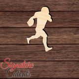 Football Player 001 Shape Cutout in Wood