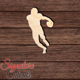 Football Player 002 Shape Cutout in Wood