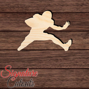 Football Player 003 Shape Cutout in Wood, Acrylic or Acrylic Mirror - Signature Cutouts