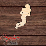 Football Player 004 Shape Cutout in Wood, Acrylic or Acrylic Mirror - Signature Cutouts