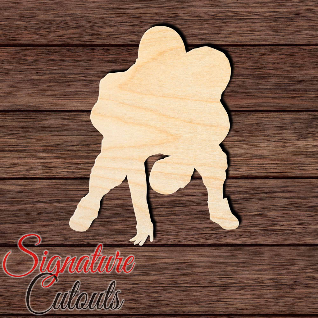 Football Player 005 Shape Cutout in Wood, Acrylic or Acrylic Mirror Craft Shapes & Bases Signature Cutouts 