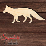 Fox 001 Shape Cutout in Wood, Acrylic or Acrylic Mirror - Signature Cutouts