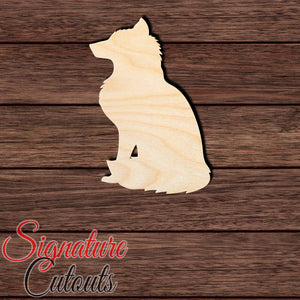 Fox 005 Unfinished en Shape Cutout in Wood, Acrylic or Acrylic Mirror - Signature Cutouts