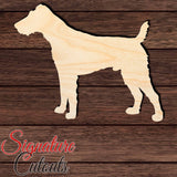 Fox Terrier Shape Cutout in Wood, Acrylic or Acrylic Mirror - Signature Cutouts