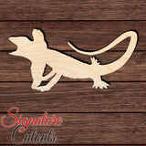 Frilled Neck Lizard 001 Shape Cutout in Wood