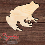 Frog 004 Shape Cutout in Wood, Acrylic or Acrylic Mirror - Signature Cutouts