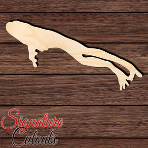 Frog 005 Shape Cutout in Wood, Acrylic or Acrylic Mirror - Signature Cutouts