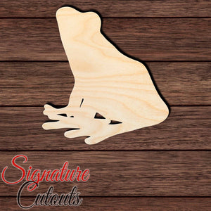 Frog 006 Shape Cutout in Wood, Acrylic or Acrylic Mirror - Signature Cutouts