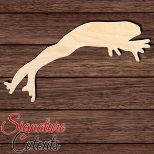 Frog 007 Shape Cutout in Wood, Acrylic or Acrylic Mirror - Signature Cutouts