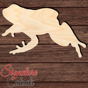 Frog 008 Shape Cutout in Wood, Acrylic or Acrylic Mirror - Signature Cutouts
