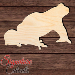 Frog 009 Shape Cutout in Wood, Acrylic or Acrylic Mirror - Signature Cutouts