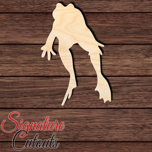 Frog 010 Shape Cutout in Wood, Acrylic or Acrylic Mirror - Signature Cutouts