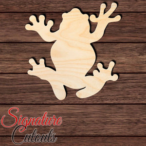 Frog 012 Shape Cutout in Wood, Acrylic or Acrylic Mirror - Signature Cutouts