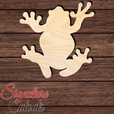 Frog 012 Shape Cutout in Wood, Acrylic or Acrylic Mirror - Signature Cutouts