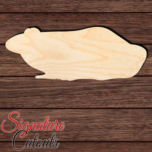 Frog 013 Shape Cutout in Wood, Acrylic or Acrylic Mirror - Signature Cutouts