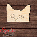 Funny Cat 001 Shape Cutout in Wood