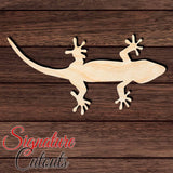 Gecko 002 Shape Cutout in Wood, Acrylic or Acrylic Mirror - Signature Cutouts