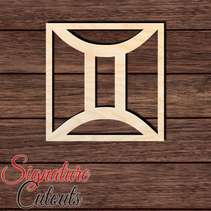 Gemini 002 Shape Cutout in Wood, Acrylic or Acrylic Mirror - Signature Cutouts