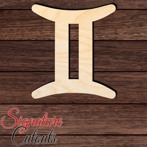 Gemini Shape Cutout in Wood, Acrylic or Acrylic Mirror - Signature Cutouts