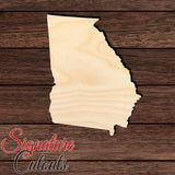 Georgia State Shape Cutout in Wood, Acrylic or Acrylic Mirror - Signature Cutouts