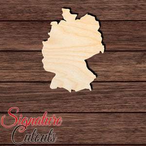 Germany Shape Cutout in Wood, Acrylic or Acrylic Mirror - Signature Cutouts