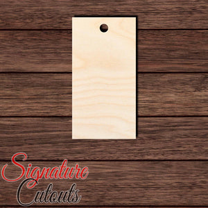 Gift Tag 003 Shape Cutout in Wood, Acrylic or Acrylic Mirror - Signature Cutouts