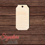 Gift Tag 004 Shape Cutout in Wood