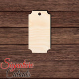 Gift Tag 008 Shape Cutout in Wood