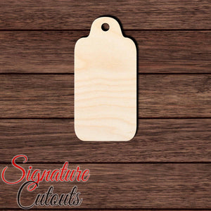 Gift Tag 015 Shape Cutout in Wood, Acrylic or Acrylic Mirror - Signature Cutouts