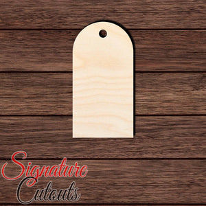 Gift Tag 017 Shape Cutout in Wood, Acrylic or Acrylic Mirror - Signature Cutouts