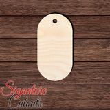 Gift Tag 018 Shape Cutout in Wood
