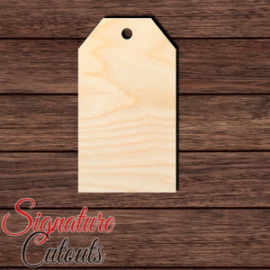 Gift Tag 025 Shape Cutout in Wood, Acrylic or Acrylic Mirror - Signature Cutouts
