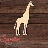 Giraffe 001 Shape Cutout in Wood, Acrylic or Acrylic Mirror - Signature Cutouts