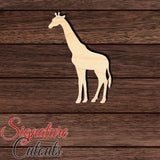 Giraffe 002 Shape Cutout in Wood, Acrylic or Acrylic Mirror - Signature Cutouts