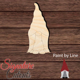 Girl Gnome 003 Shape Cutout - Paint by Line - Signature Cutouts