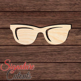 Glasses 001 Shape Cutout in Wood, Acrylic or Acrylic Mirror - Signature Cutouts