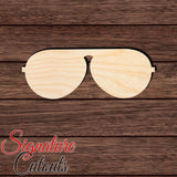 Glasses 003 Shape Cutout in Wood