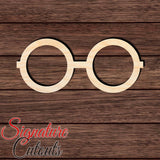 Glasses 004 Shape Cutout in Wood, Acrylic or Acrylic Mirror - Signature Cutouts