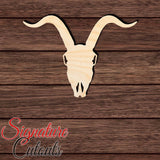 Goat Skull 001 Shape Cutout - Signature Cutouts