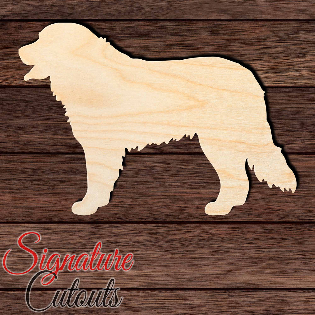 Golden Mountain Dog Shape Cutout in Wood, Acrylic or Acrylic Mirror Craft Shapes & Bases Signature Cutouts 