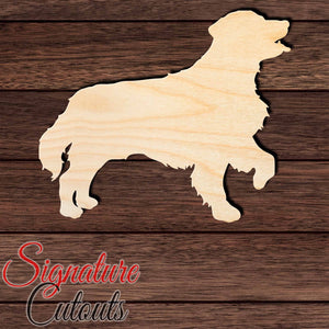 Golden Retriever Shape Cutout in Wood, Acrylic or Acrylic Mirror - Signature Cutouts